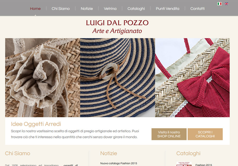 Luigi Dal Pozzo rinnova il suo stile su web - Progetto Aroma